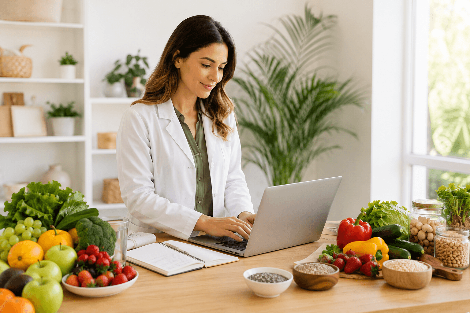 Professional nutrition coach creating a personalized wellness plan for healthy lifestyle guidance in nutri nova wellness